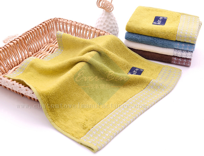 China Bulk Custom Jacquard beach towel with bags Factory|yellow bamboo home towels Producer for UK Norway Ireland Holland